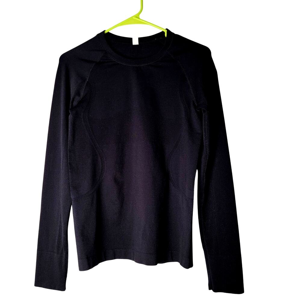 Stelle Black Long Sleeve Top M Compression Style Darts Stretchy Layering Capsule
